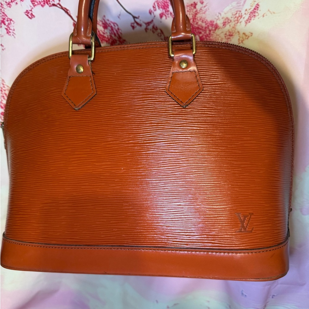 Louis Vuitton Brown Alma Epi Leather